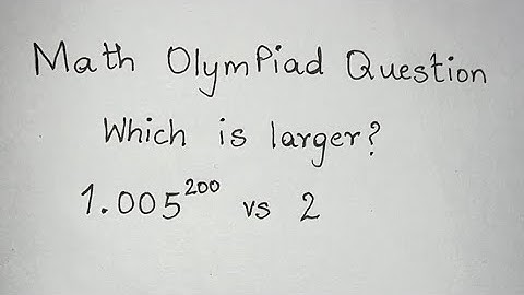 Math Olympiad Question | Which is larger? You should learn this method!