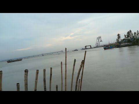 দেখে এলাম পদ্মা নদীতে পদ্মা সেতু | Padma Bridge on the Padma River | Naznin Soma