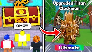 🕰️I GOT UPGRADED TITAN CLOCKMAN FROM FIRST TIME CRATE!!😱 - Toilet Tower Defense | Roblox