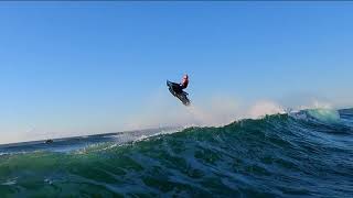 Jet ski Wave jumping Straddie May 2021 wild water hogs