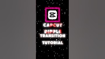 ✨️Ripple Transition✨️ #tutorial #capcut #ytshort