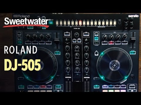 Roland DJ 2 channel Serato DJ Pro Controller with Drum Machine Demo