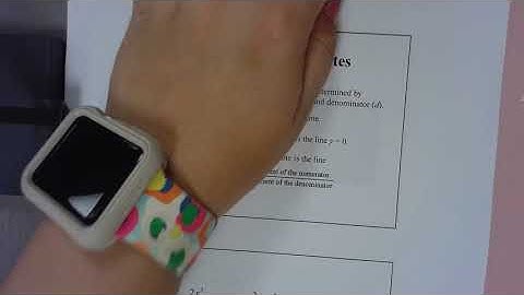 Algebra 3 T1 Notes 3.4a Graphing Rational Functions