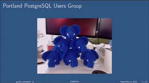 PDXPUG PGDay 2014 Lightning Talks