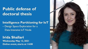 Public defence of doctoral thesis in Electronics with Irida Shallari