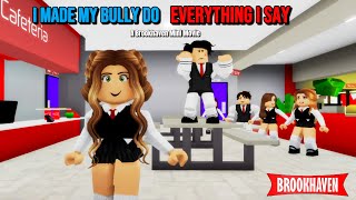 I MADE MY BULLY DO EVERYTHING AS I SAY || Brookhaven Movie (VOICED) || CoxoSparkle