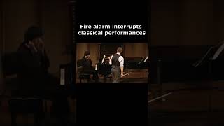 Fire alarm interrupts classical performances #shorts