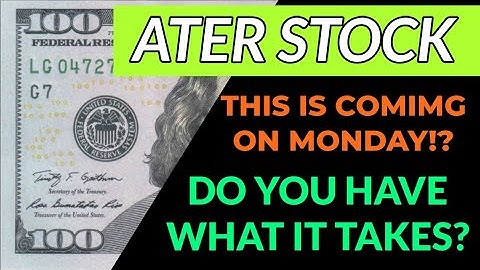 ATER STOCK ANALYSIS! - BIG MOVES COULD BE AHEAD FOR NEXT WEEK!? - DO YOU HAVE WHAT IT TAKES!?