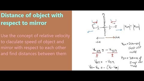 Distance of object and mirror when object or mirror or both move
