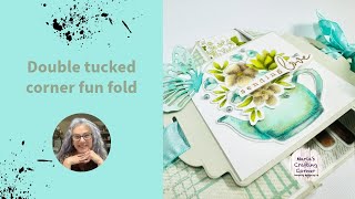 Beautiful double tucked corner fun card