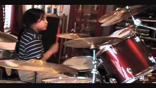 Video thumbnail of "Phil Collins - Je M'en Vais (On My Way French version) Drum Cover by Ian(10)Rey"