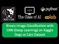 Binary Image Classification with CNN (Deep Learning) on Kaggle Dogs vs Cats Dataset