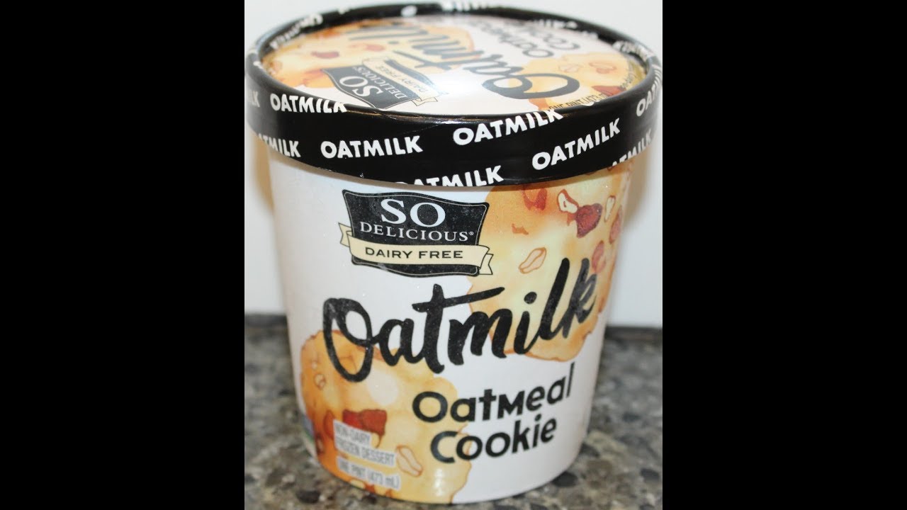 So Delicious Dairy Free Oatmilk Oatmeal Cookie Frozen Dessert Review