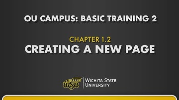 OU Campus: Basic Training 2 - Chapter 1.2