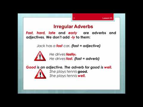 Video: Эскертүү: Adverbial жүгүртүү