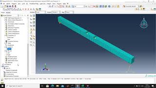 simply supported beam-Abaqus