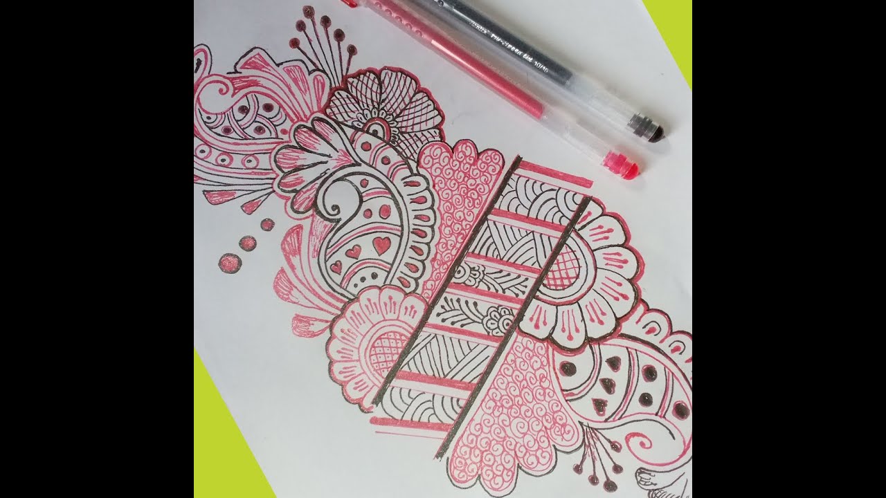 glitter pen drawing easy