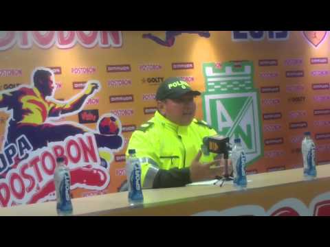 El Coronel de la Policía habla de la seguridad que tendrá la ciudad (Millos VS Nacional)