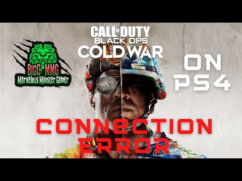 Call Of Duty Black Ops Cold WAR ( Connection Error Easy FIX) On PS4