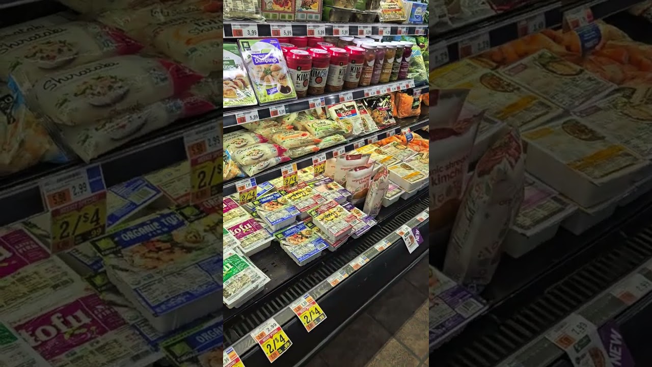 grocery shopping for health food.