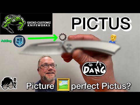 Is the Pictus a picture perfect knife? Maybe… because Gecko Customz did something cool here!