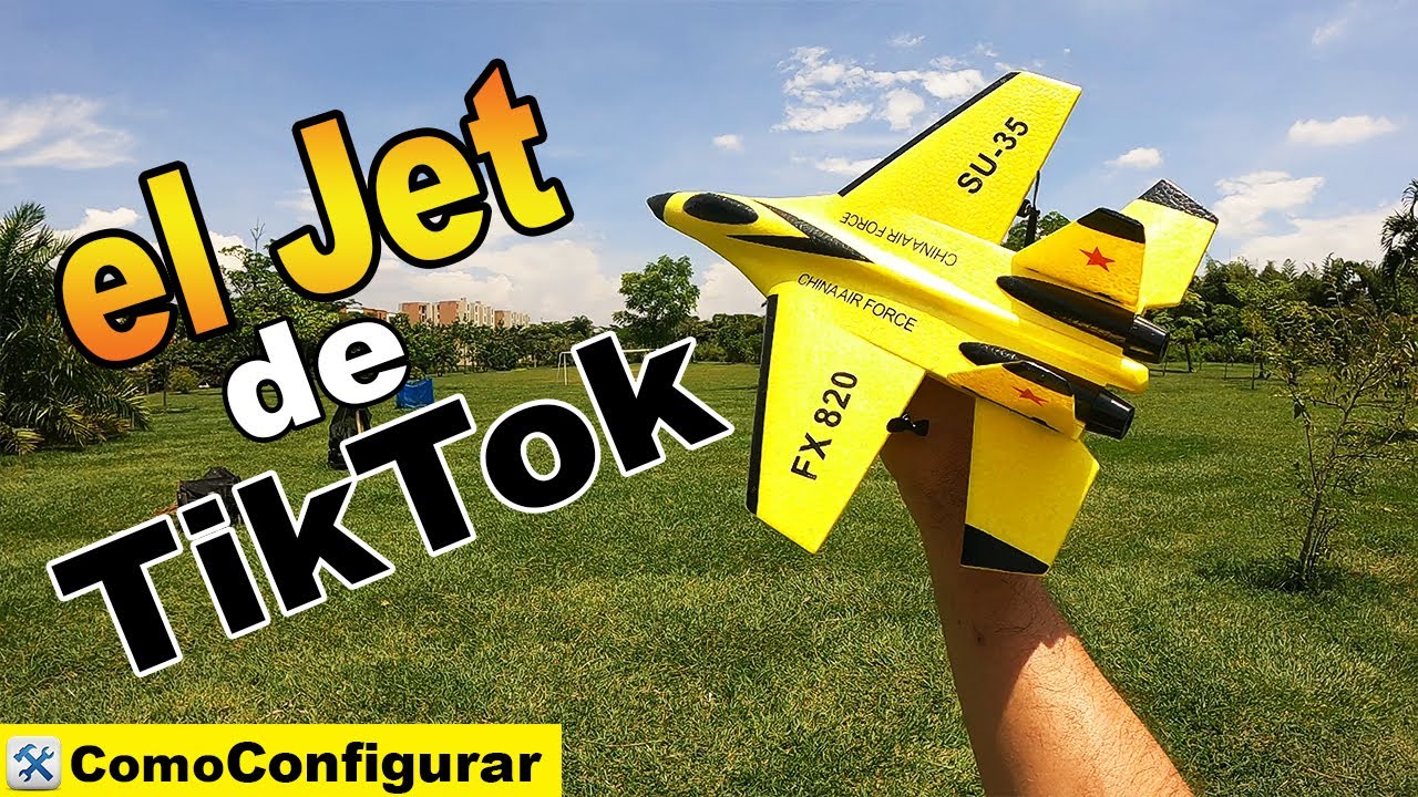 Inconcebible recurso neumonía Avión a Control remoto de TikTok SU-35 FX-820 - Avión mas fácil de volar  del mundo en Colombia - YouTube
