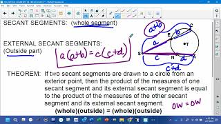 10 6 SPECIAL SEGMENTS IN CIRCLES NOTES