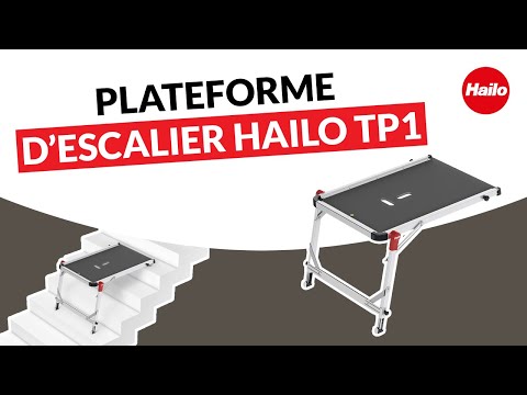 Plateforme de travail pour les escaliers Hailo TP1