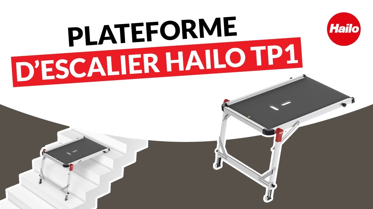Hailo TP1 Staircase Platform Length And HeightAdjustable Telescopic