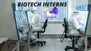 Biotech internship for undergraduates in world2025💡@biosniffbiotech 