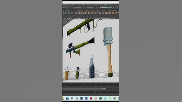 How to create a grenade in Maya #tutorial #shorts #youtubeshorts  #3danimation #youtube #youtub #cg