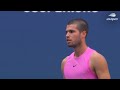 Carlos Alcaraz Wins the First Set vs. Novak Djokovic! | 2025 US Open
