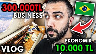 300.000 TL'LİK BUSINESS CLASS BREZİLYA YOLCULUĞU! | VLOG