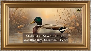FREE TV ART | 4K Frame TV Screensaver | Mallard at Morning Light – Vintage Woodland Calm No Music screenshot 4