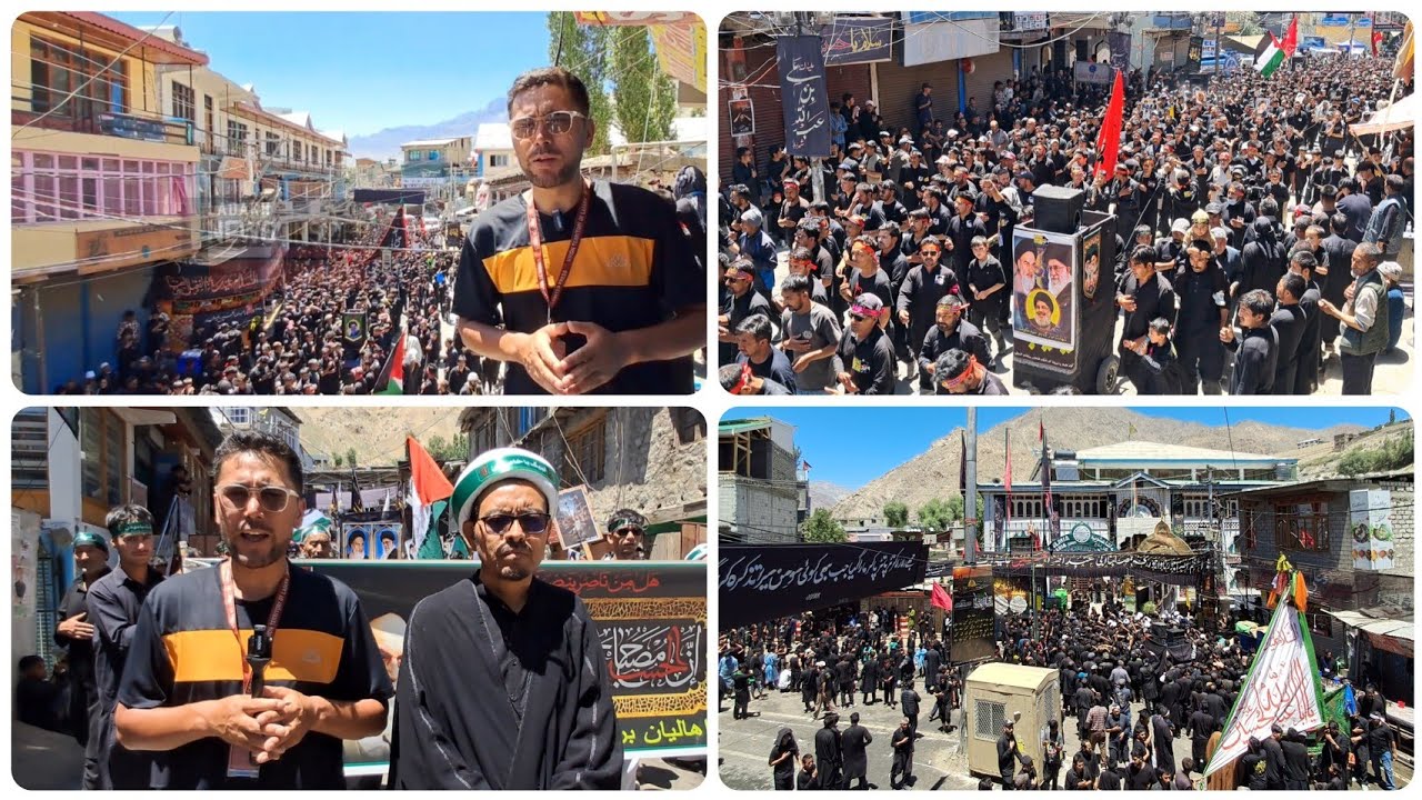 9th moharram Procession in  Kargil Ladakh | Thousands pay tribute to Hazrat Abass alamdar A.s