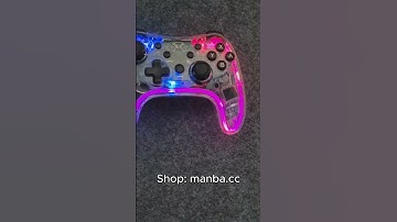 Black or White? Manba switch controller with gorgeous led lights. #nintendoswitch #shorts #games