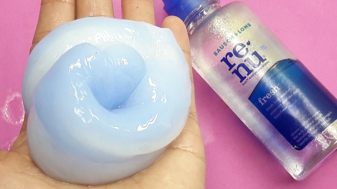 How To Make Fluffy Slime 2 Colors Without Shaving Cream Borax Detergent