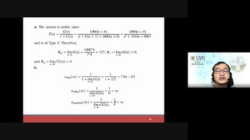 KM31703 07-Steady State Error (Specification, Disturbance Error, Non-Unity Feedback, Sensitivity)