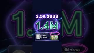2,500 subscribers. 1.4 MILLION views. #shorts