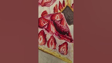 Strawberry cake! #art #guitarmusic #audio #drawing #guitarsongs #procreate #electricguitar #guitar