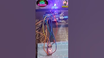 #Controlling 7 segment display with arduino #arduino #coding #programming #trending #motivation