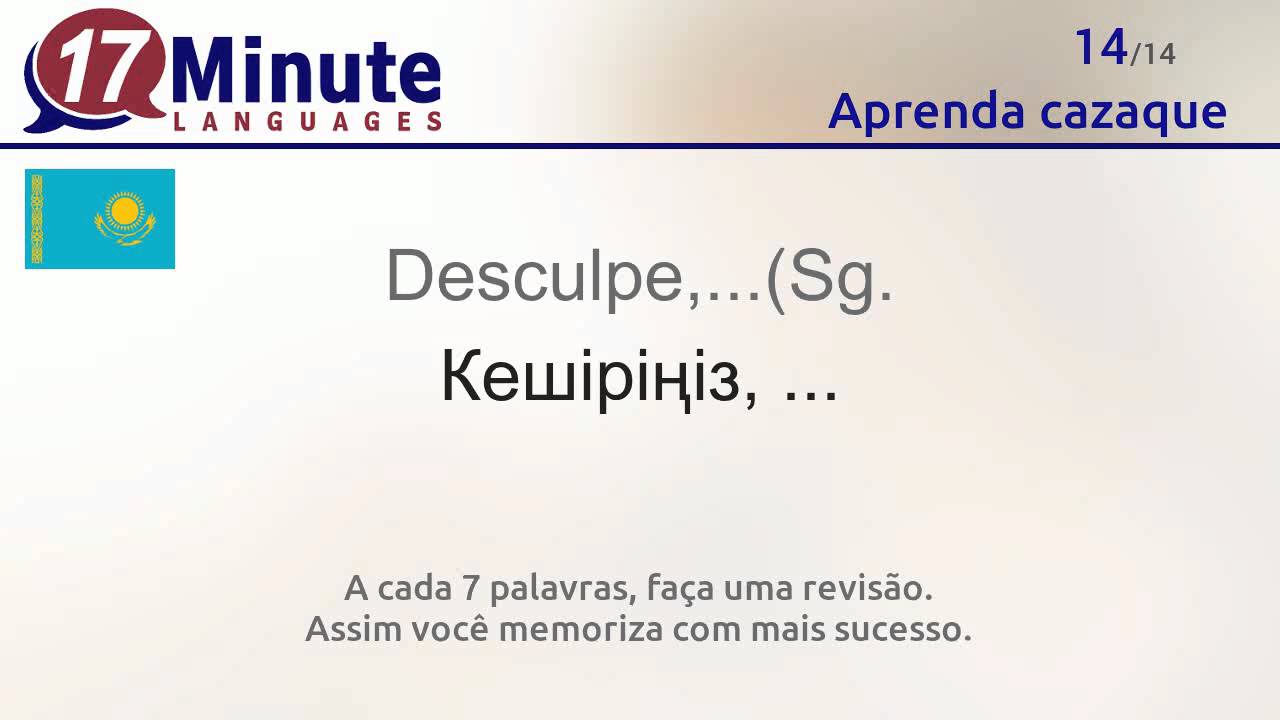 Aprender cazaque (vídeo-aula grátis!)