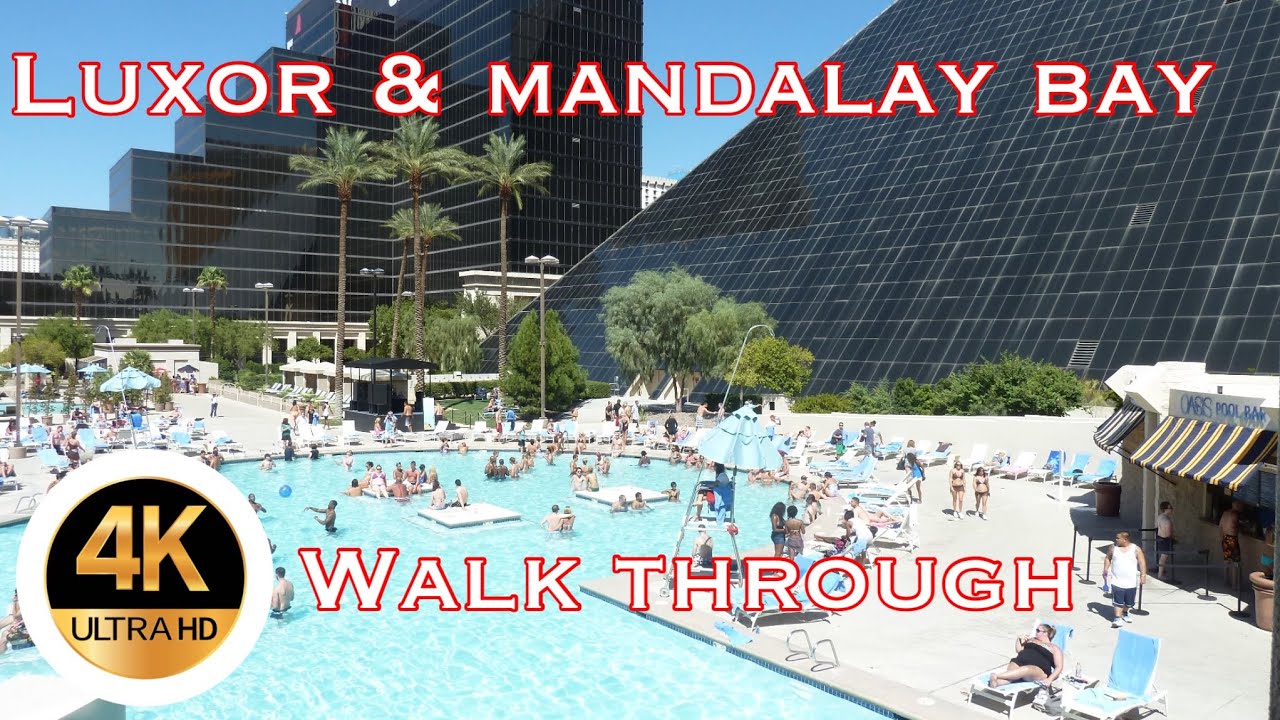 The Luxor and Mandalay Bay Walkthrough in Las Vegas Nevada USA YouTube