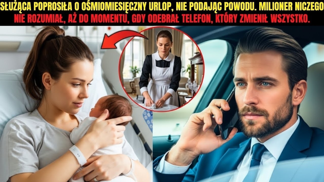 Służąca poprosiła o ośmiomiesięczny urlop, nie podając powodu… aż milioner odebrał telefon.