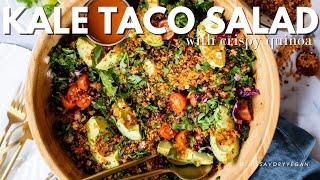 Kale Taco Salad with Crispy Quinoa | This Savory Vegan by This Savory Vegan 166 views 1 day ago 1 minute, 35 seconds