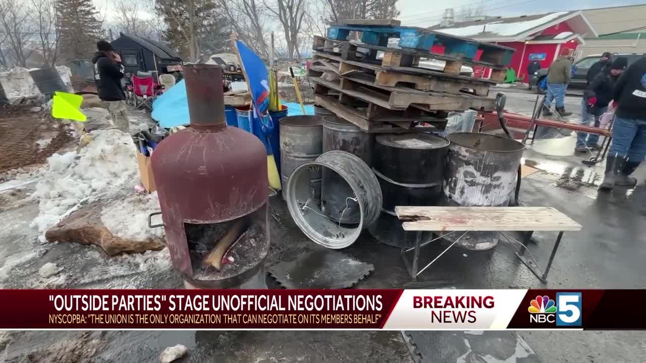 NYSCOPBA says negotiations between 'outside parties' and DOCCS are unofficial as strikes continue