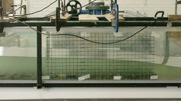 Negative surge experiment (1) Side view of downstream gate opening