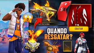 CODIGUIN DA JAQUETA RARA, QUANDO PEGAR? ARMA EVOLUTIVA, EVENTO DO BOOYAH, NOVAS SKINS - FREE FIRE