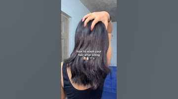 How to wash your hair after Oiling 🚿 #haircaretips #shorts #haircare
