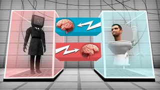 BRAIN EXCHANGE SKIBIDI TOILET vs TV MAN in Minecraft - Gameplay - Animation